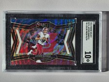 2024 Panini Select Field Lvl #476 Jayden Daniels Tri-Color Prizm #/99 RC SGC 10