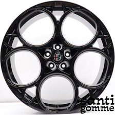 4 Alloy Rims Alfa Romeo Stelvio QV 21" Gloss Black OEM 156156958 156156950