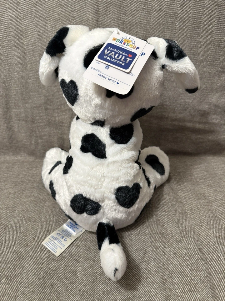New! Build-A-Bear Be Mine Dalmatian Valentine's Day Plush with Shirt & Headband - Image 4 of 4