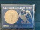 1996 American Silver Eagle 1 oz .999 fine silver in Littleton Holder