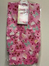 Hello Kitty 2-Way Cotton Yukata Dress 120cm Summer Festival Unused F/Japan F/S