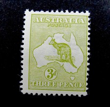 timbre nystamps Australie britannique # 5 comme neuf OG H 140 $ A10y412