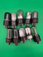 Lot of 10 Vintage Radio Vacuum Tubes GE Tung-Sol Raytheon CBS Philco RE