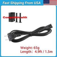  5ft AC Power Cord for Panasonic SC-HTB15 SC-BTT273 SC-BTT270 DVD Home Systems