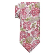 Floral Ties for Men Mens Floral Tie Cotton Neck Tie Skinny Pink Green Flower