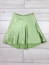 RALPH Ralph Lauren Vintage Silk Mini Skirt in Pistachio, Size 4, XS