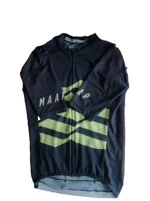 Kurzarm Radtrikot MAAP Größe: M (Dunkelgrau x Limettengelb)
