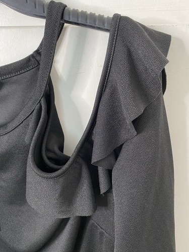 Yours Womens Black Cold Shoulder Long Sleeve Blouse - Size 26-28 NWT - Picture 3 of 5