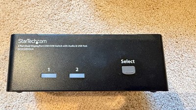StarTech SV231DPDDUA 2-Port DisplayPort Dual-Monitor KVM Switch - 4K 60Hz - TA