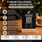 NFC Aufsteller für TikTok QR Code personalisiert Social Media Website Werbung