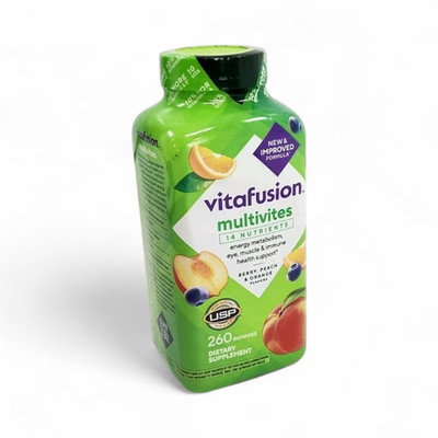 Vitafusion Multivites Daily Multivitamin Fruit Flavored Gummy Vitamins 260 Count