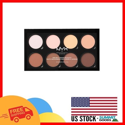 8-Creamy Shade Highlight & Contour Palette - Matte Finish for Beloved Features
