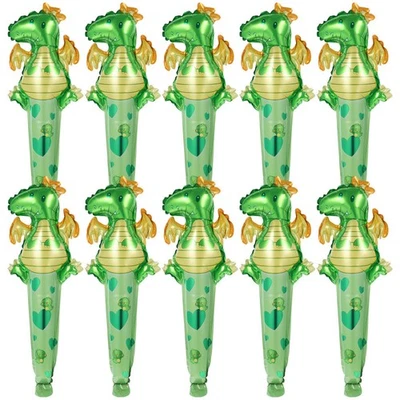50 Pcs Ballons En Aluminium Mignons Supplies De Fête D'anniversaire Dinosaure - Photo 1/4