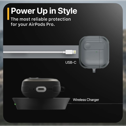 Coque robuste AirPods 4 avec serrure et mousqueton - Finition sable métal durable - Photo 8 sur 8