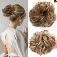 Haarteil Mit Gummiband,VoluminÖS Unordentlicher Dutt Scrunchie Haargummi Mit