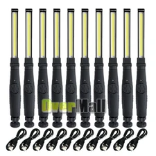 Rechargeable LED COB Work Light Mechanic Flashlight Lamp Magnetic Base Bright