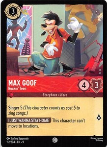 Max Goof Rockin' Teen 112/204 Fabled Disney Lorcana 020047