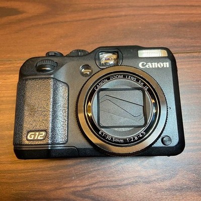 Canon PowerShot G12 10.0MP Digital Camera - Black for sale