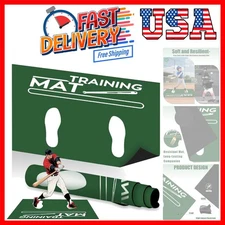 Baseball Hitting Mat, Batters Box Turf Mat Baseball, Indoor/Outdoor Portable ...