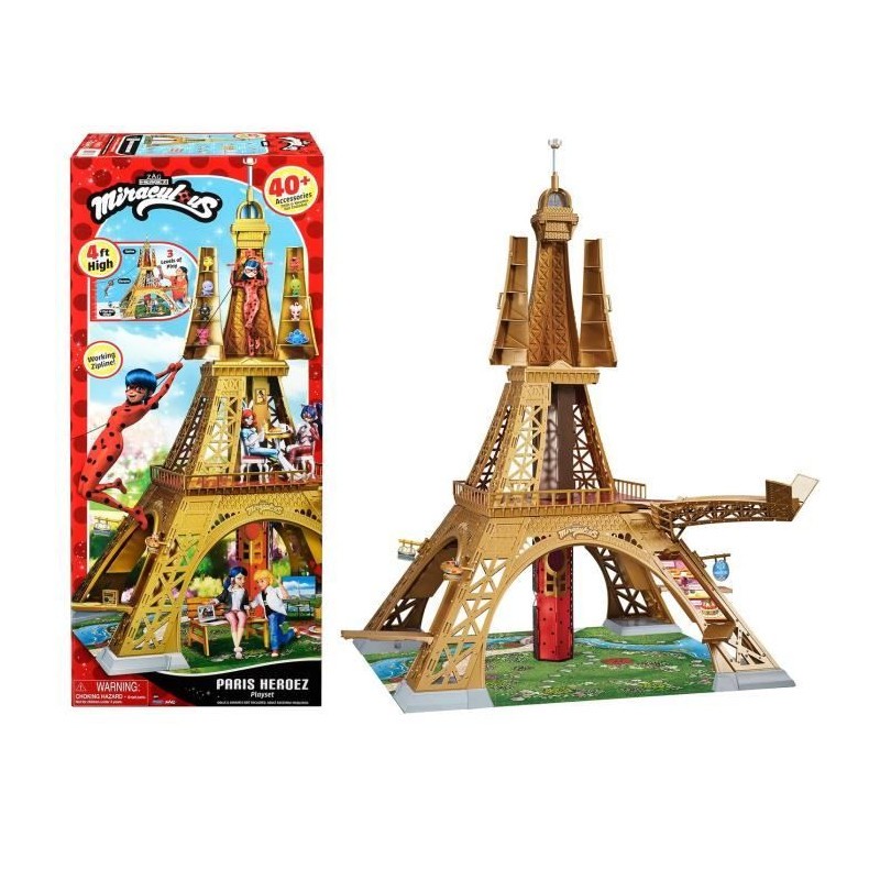 Miraculous playset deluxe Paris Bandai grand format 1m20 avec figurines et accessoires