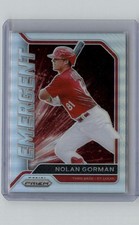 2021 Panini Prizm #EM11 Nolan Gorman Emergent Silver Prizm