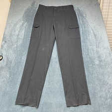 Cintas Comfort Flex Cargo Work Pants Mens 36 Gray Streetwear Relaxed Fit Utility