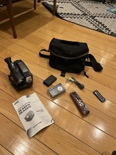 JVC GR-AX910U VHS-C Video Camcorder With Accessories Untested Estate Find