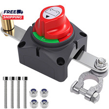 Top Post Car Battery Disconnect Switch 12V 48V Heavy Duty Power Manual Quick Sh