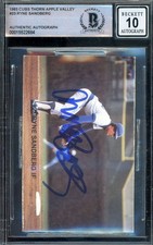 Ryne Sandberg Gem Mint 10 Beckett BAS Signed 1983 Thorn Apple Valley Rookie Auto