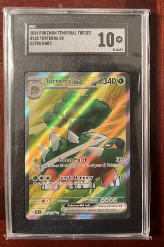 Torterra ex - 185/162 Temporal Forces #185 (2024) Ultra Rare Holo PSA 10 Pokemon