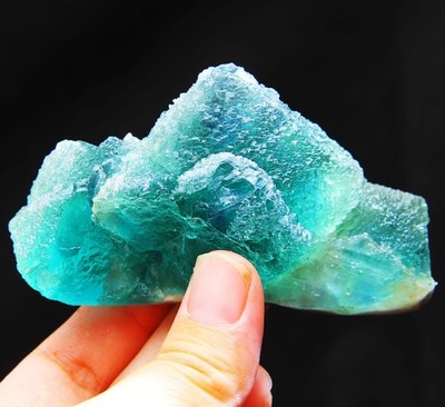 236 grams of natural green stepped fluorite specimen from Zhejiang, China