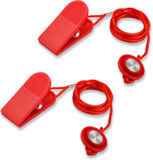 2Pcs Universal Treadmill Magnet Safety Key, Magnetic Safety Switch round Treadmi
