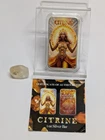 Gemstone Goddesses Citrine Colorized 1 Oz Silver Bar 399 Mintage Coa & Stone