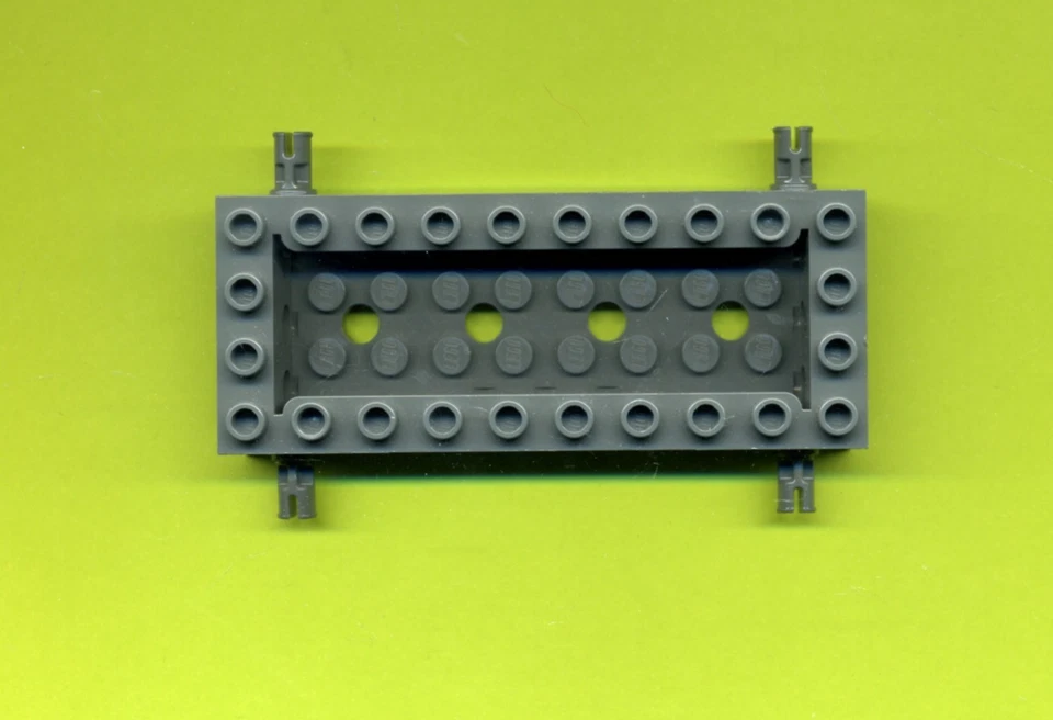 Lego-- 30643 -- Chassis -- Fahrgestell -- KFZ Platte-- 4 x 10 -- Grau/DkStone-- - Bild 1 von 1