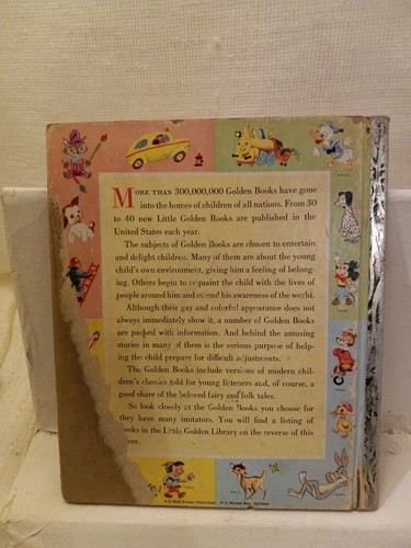 Vintage 1954 Little Golden Book: The Little Gray Donkey, First “A” Edition - Picture 8 of 8
