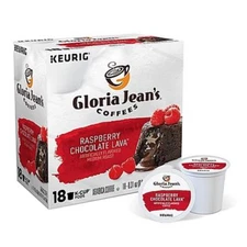 Gloria Jean's Raspberry Chocolate Lava Coffee 18 to 144 K cup Pick Any Quantity
