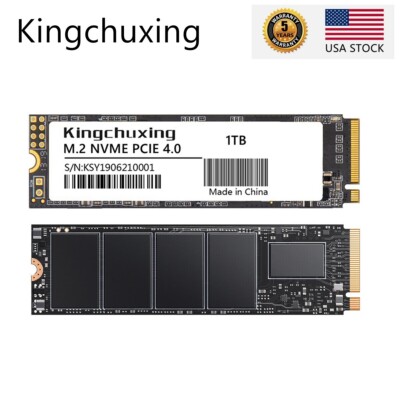 Kingchuxing 2TB M.2 SSD NVMe 2280 PCIe 4.0 5000MB/S Internal Solid State Drive