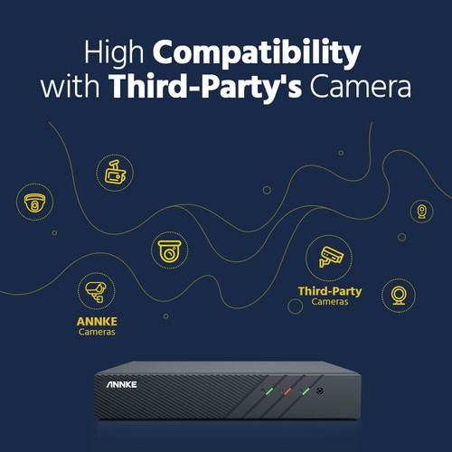 ANNKE 8CH 6MP NVR 5MP Audio 3K POE Security Camera System Outdoor AI Color Night - Picture 17 of 22