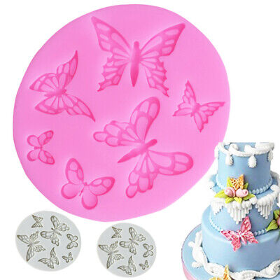 DIY Butterfly Silicone Mould Fondant Chocolate Cake Decorating Baking Mold Tool