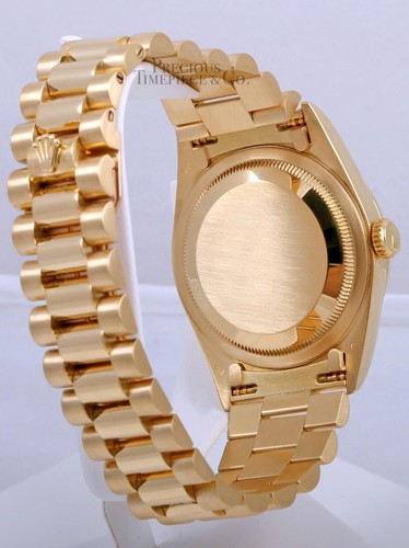 Rolex Herren Day-Date 18038 Presidential 18k Gold 36 mm Uhr - blauer Stick Marker Zifferblatt - Bild 4 von 5