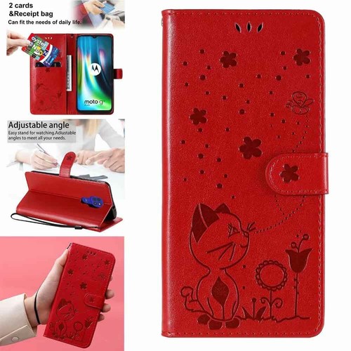 For Motorola Moto Edge/G 5G Plus/G9 Play Wallet Card Holder Leather Case Cover - Picture 45 of 46