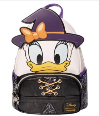 New With Tags Loungefly Daisy Duck Halloween Witch Glow In The  Dark Backpack Amazon.com: Loungefly Women main image 4