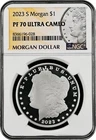 2023-S  MORGAN  US Mint Silver Dollar,   PF70 by NGC,   an EXCEPTIONAL coin!!!!