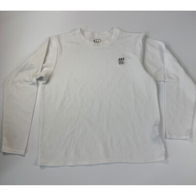 IN Sport Long Sleeve Athletic Shirt Activewear Top White Women's M