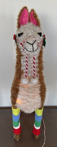 Oropel Llama Iluminado 32" Alto x 16” Largo Interior Exterior Wondershop Objetivo Adorable - Imagen 3 de 9
