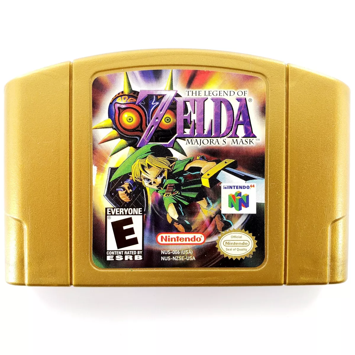 The Legend of Zelda Majora's Mask N64 Nintendo 64 Authentic Gold