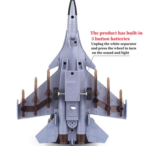 1:100 Aviation Aircraft Model F-22 Alloy Fighter Aircraft Sound Light Military - Picture 6 of 13