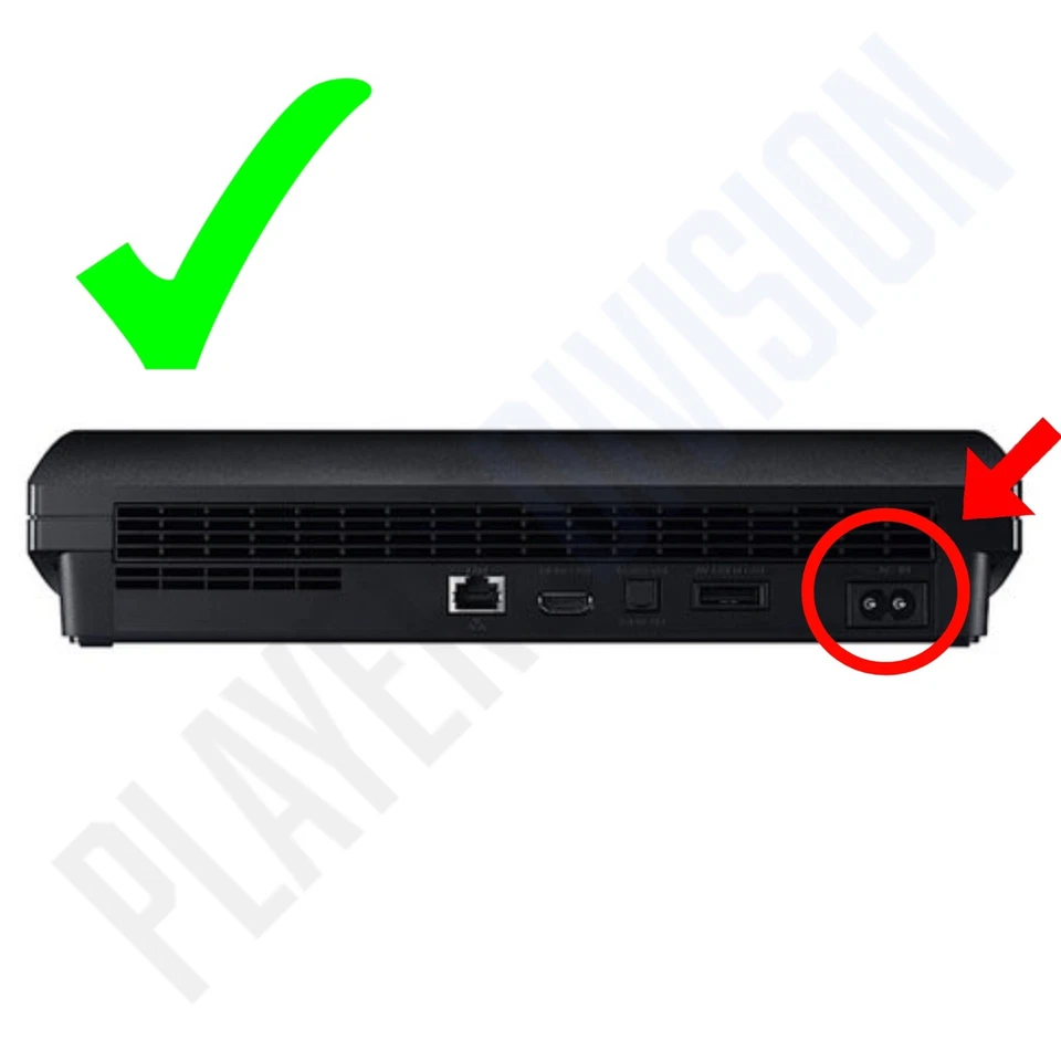 Original Replacement AC Power Cord for PS1 PS2 PS3 / PS4 / PS5 / Xbox Series S/X - Image 4 of 4