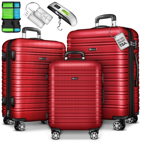 tillvex® Reisekoffer Set Koffer Hartschale Trolley Kofferset Tasche S-M-L-XL - Bild 33 von 120