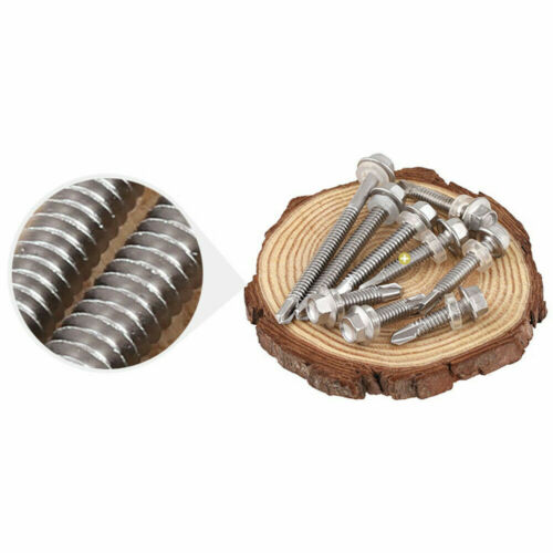 Trapano viti acciaio inox esagonale per lamiera da 4,2 mm a 6,3 mm autofilettante - Foto 4 di 11